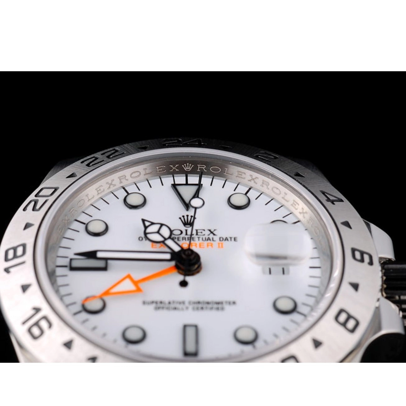 Rolex aaa copy Bezel White Dial Rolex Watch Steel Explorer Stainless 0502